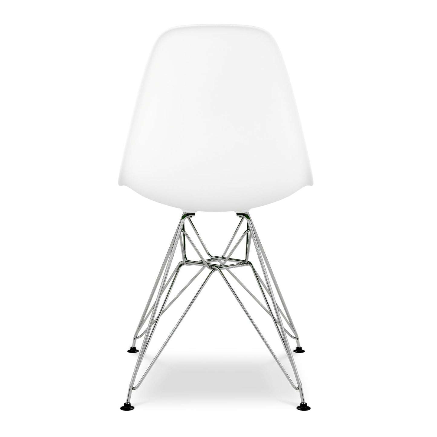 Eiffel Chair With Steel Legs, White