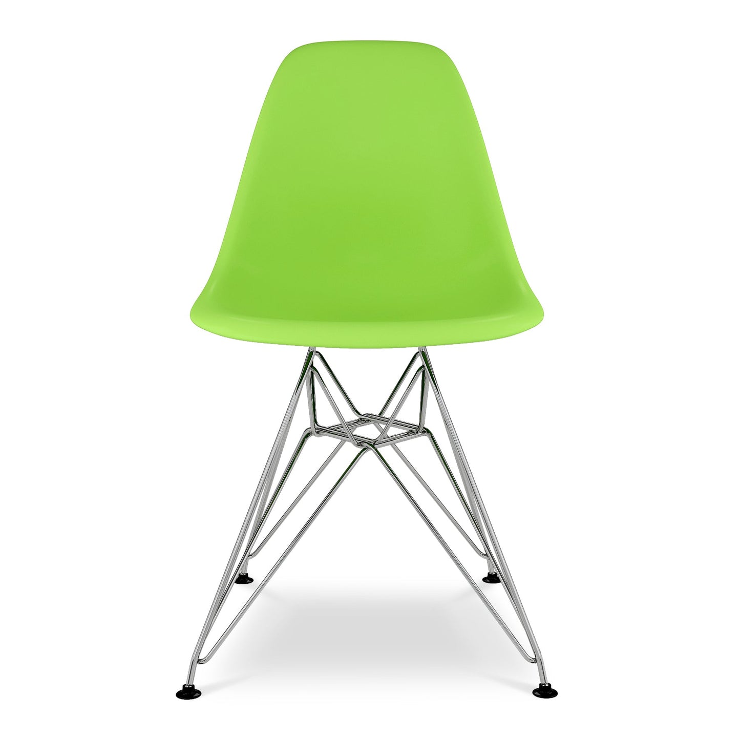 Eiffel Chair With Steel Legs, Green