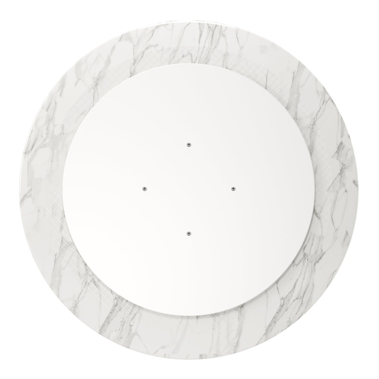 Tulip Marble Dining Table - 32" Round, Gray Base