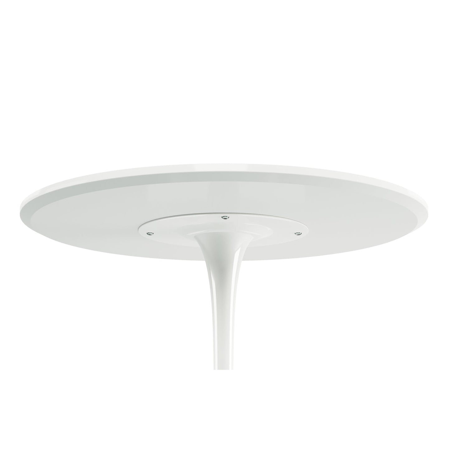 Tulip Wood Top Dining Table, 36" Round White