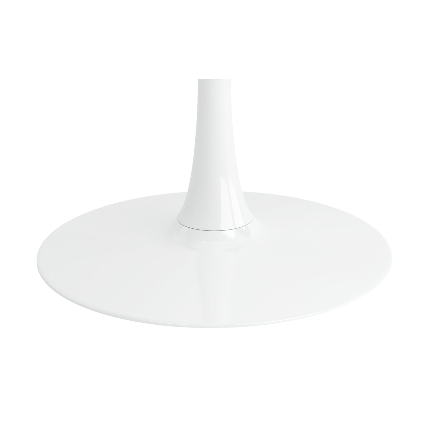Tulip Wood Top Dining Table, 36" Round White