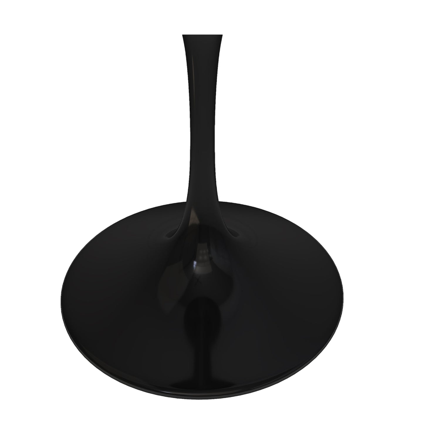 Tulip Fiberglass Dining Table , 36" Round Black