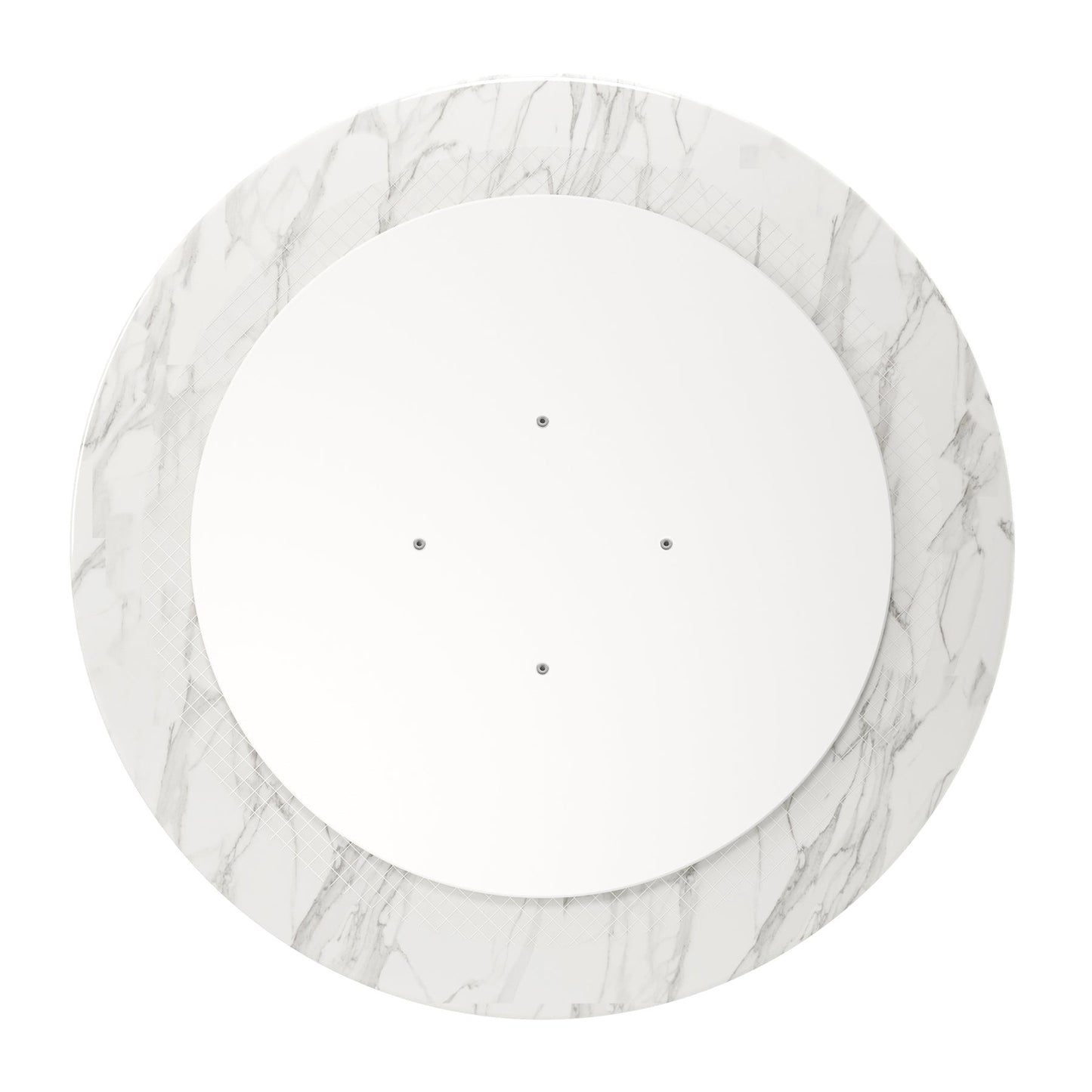 Tulip Marble Dining Table - 40" Round, Black Base