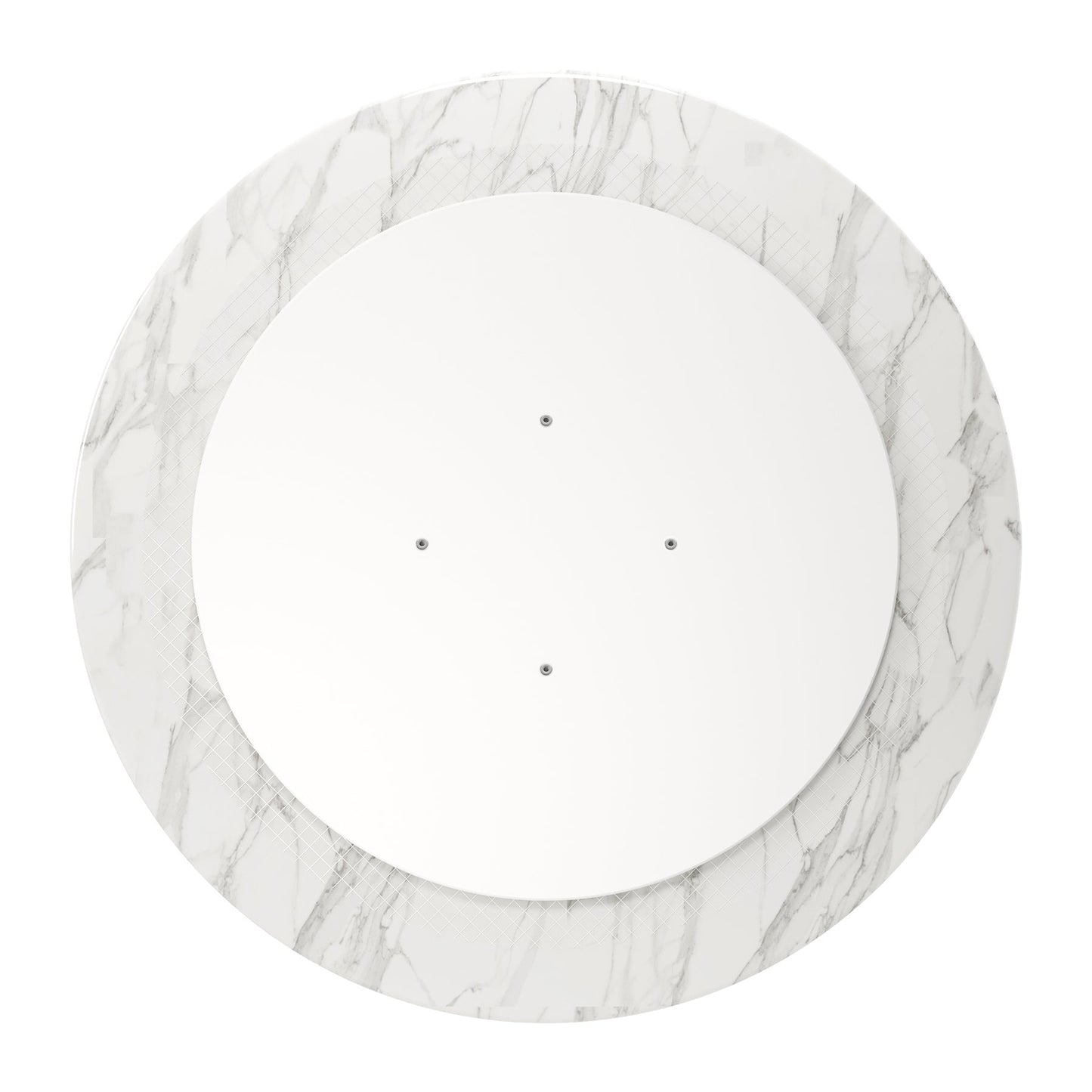 Tulip Marble Dining Table - 40" Round, Gold Base