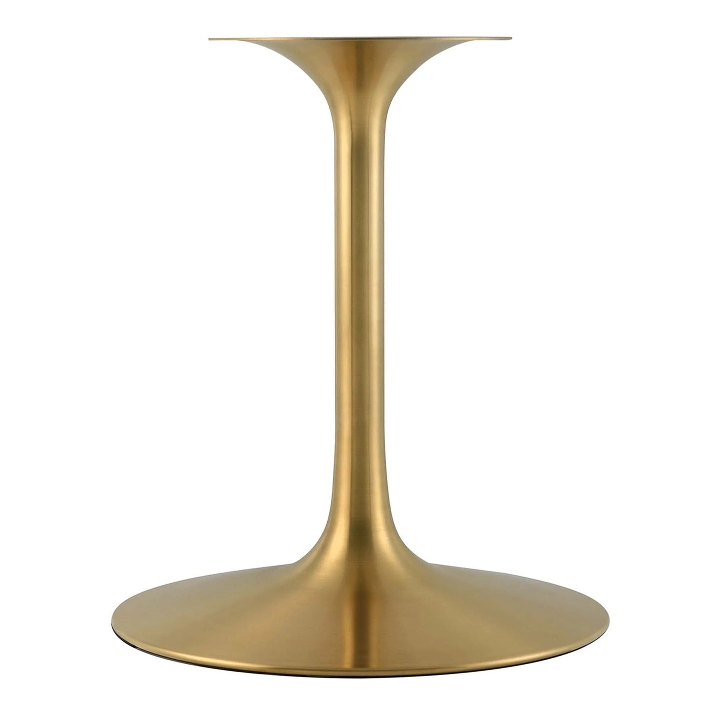 Tulip Marble Dining Table, 54" Round, Gold Base