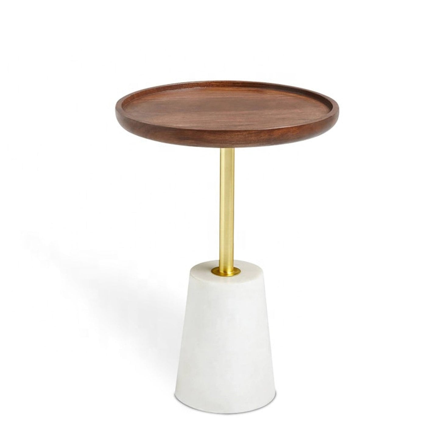Amo Wood Top Side Table