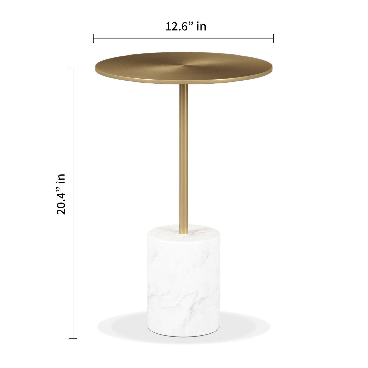 Poke Side Table, Gold