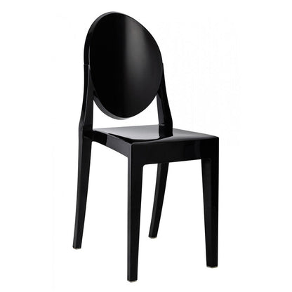 Ghost Dining Chair, Black