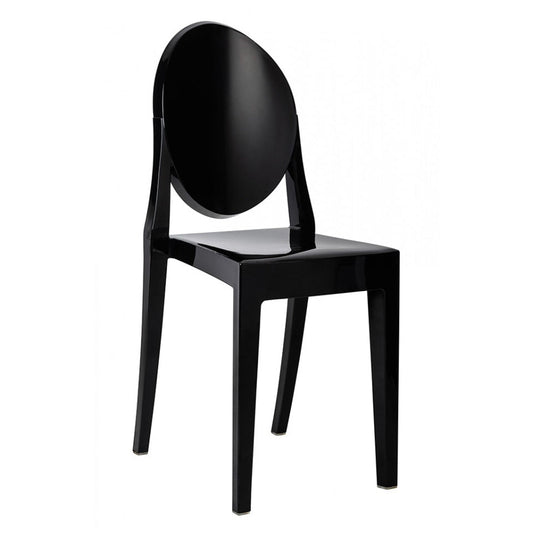 Ghost Dining Chair, Black