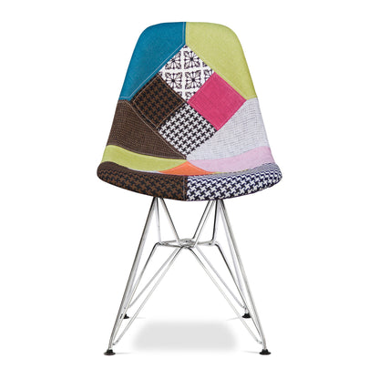 Eiffel Chair With Steel Legs, Multi