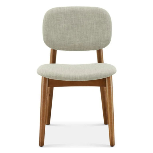 Cooper Dining Chair, Walnut Stain, Ivory