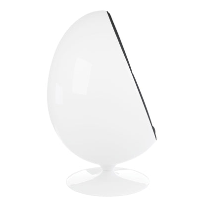 Easter Egg Chair, White and Black