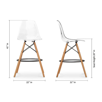 Eiffel Counter Stool, Clear