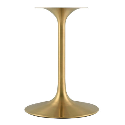 Tulip Marble Dining Table - 36" Round, Gold Base