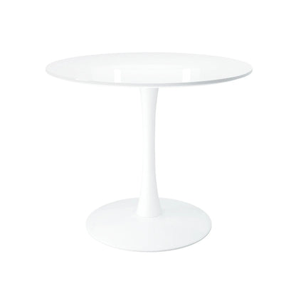 Tulip Wood Top Dining Table, 36" Round White