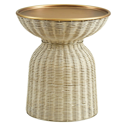 Axis Rattan Side Table, Round