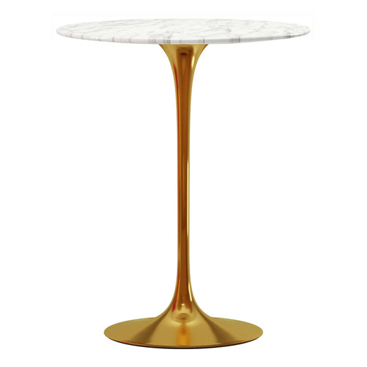 Tulip Marble Bar Table, 32" Round